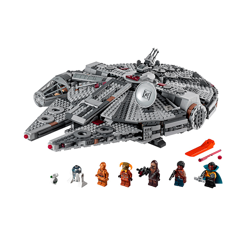 lego乐高starwars系列75257千年隼号积木玩具