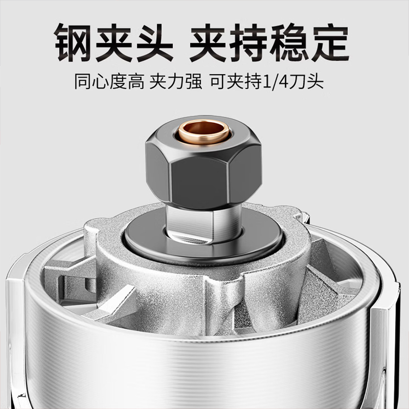 CIAA德国木工修边机多功能铝塑板开槽机电木铣雕刻机磨边机小锣机高清大图