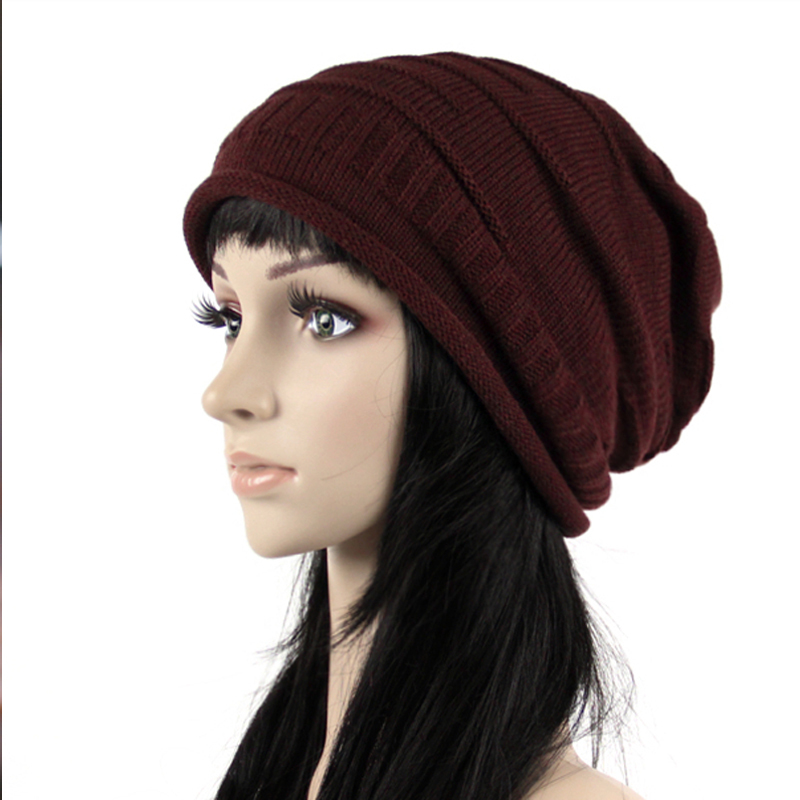 尼曼帽子男女宽松单层针织帽包头棉线韩版潮休闲堆堆帽秋冬防风头巾帽