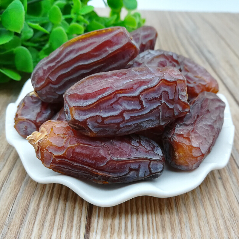 博多客椰枣新疆黑椰枣新鲜迪拜阿联酋大枣蜜枣手工挑选500g生鲜新鲜
