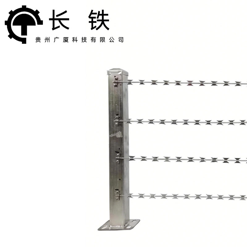 长铁 刺绳安装不锈钢立柱 4cm*50cm 根高清大图
