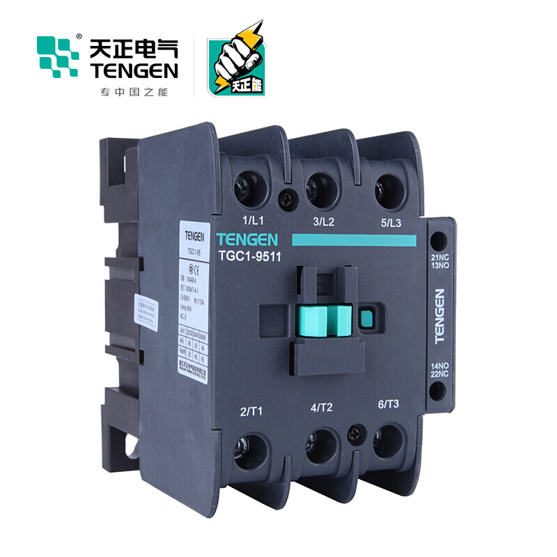 天正电气 TGC1-9511 220V 50Hz 3NO 1NO+1NC 3P 02010180149 交流接触器