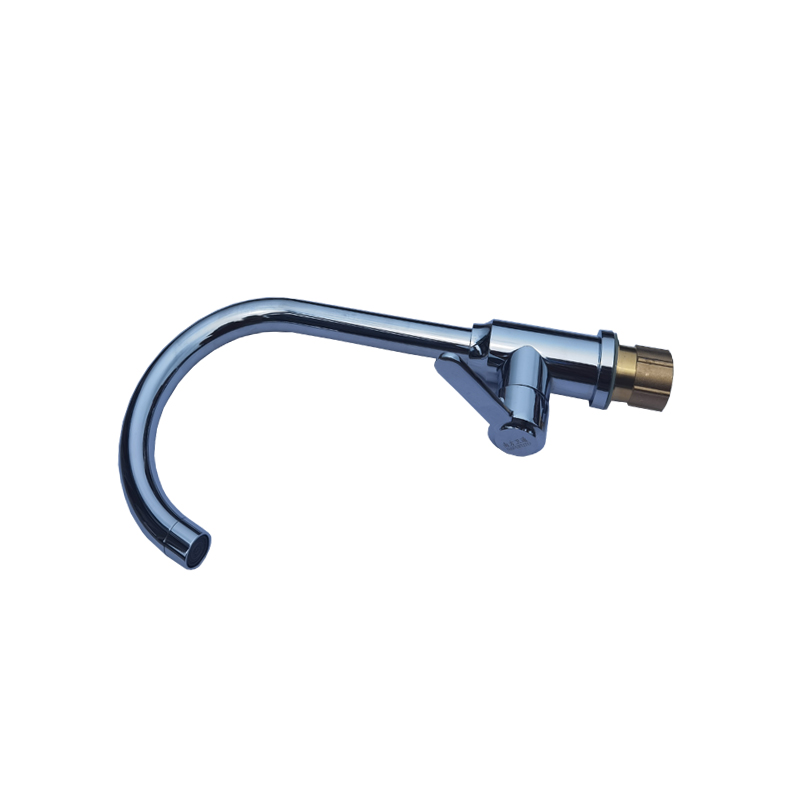 南方卫通 冷热混合水龙头 电镀金钻304厨房菜盆大弯5227水龙头+2根管子NF-030 个高清大图