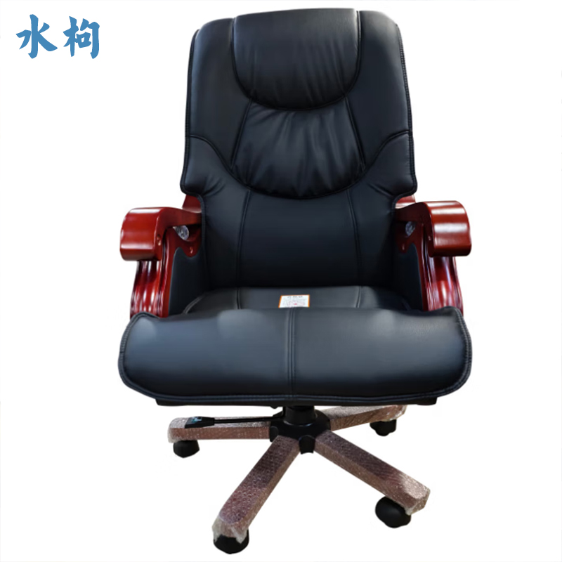 水枸 西皮大班椅办公椅 650*700*1200mm 把高清大图