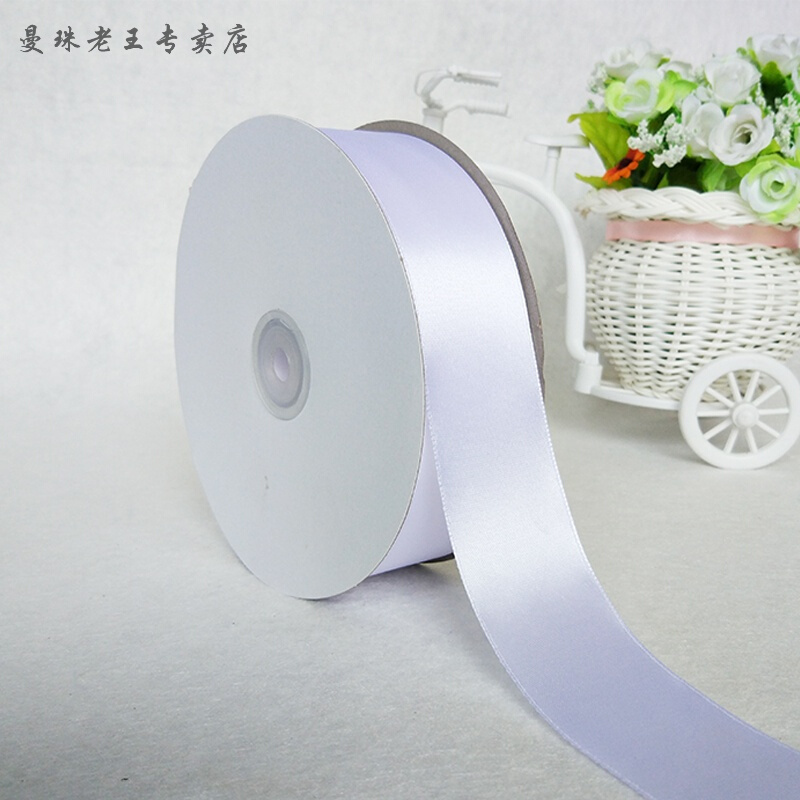 4cm缎带玫瑰花彩带婚庆装饰椅背带鲜花礼品包装丝带绸带