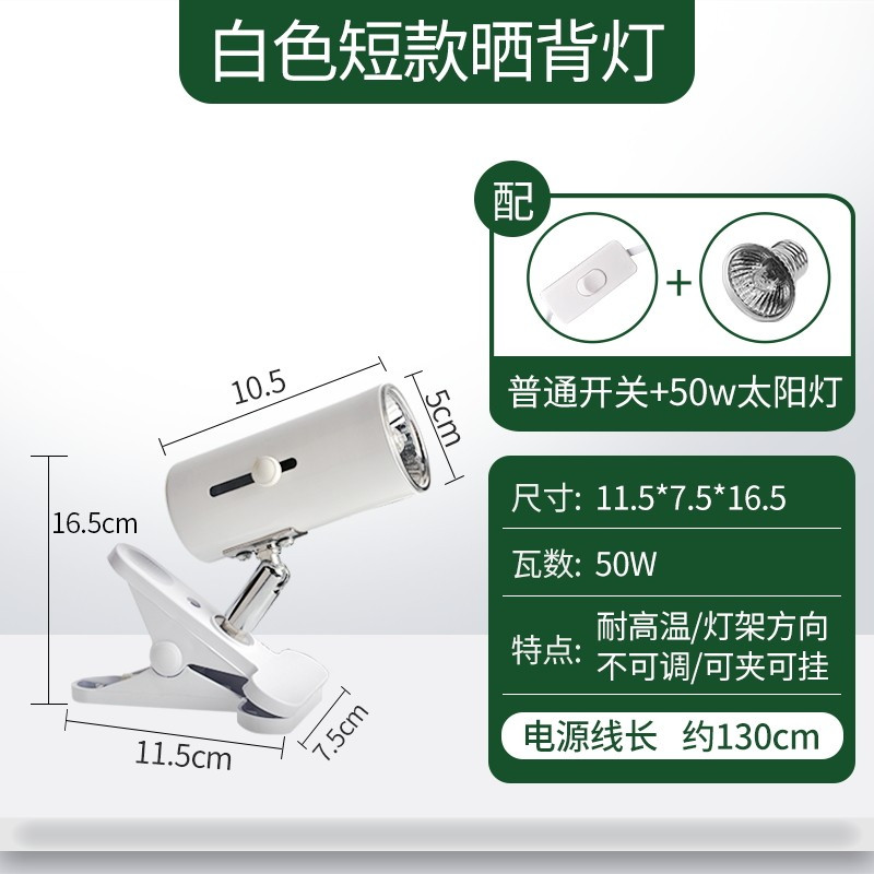 乌龟陶瓷加热灯泡温控保温加温取暖爬虫宠龟红外乌龟晒背灯