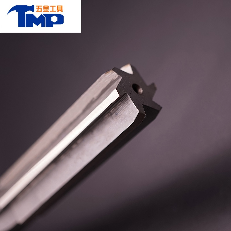 jingping白钢铰刀锥柄机用铰刀h7h8加长刃214682530mm非标高速钢铰孔