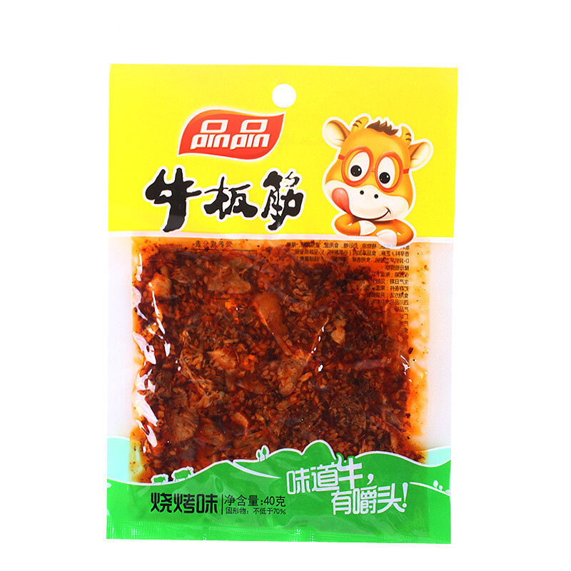 品品 牛板筋 烧烤味 40g