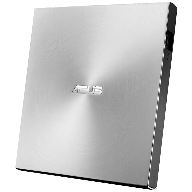 华硕(ASUS) 8倍速 USB2.0 外置DVD刻录机 移动光驱 银色(兼容苹果系统/SDRW-08U7M-U)