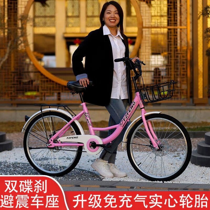 复古轻便单车2022寸通勤上班学生自行车dm高清大图