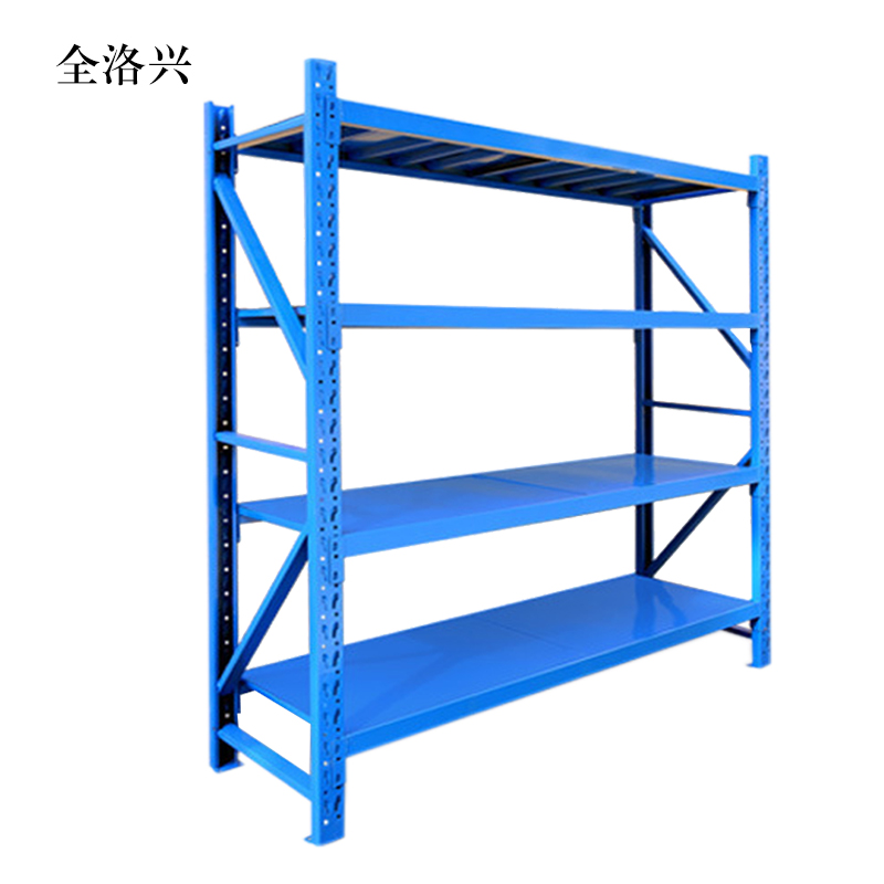 全洛兴承重500kg货架置物架钢制货架主架长150宽50高*200CM