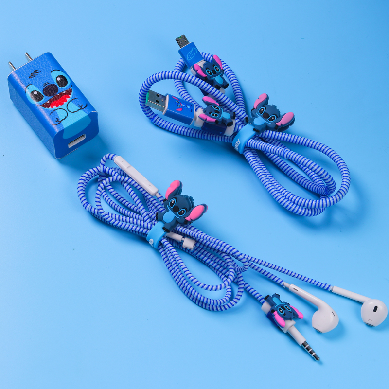 家柏饰(CORATED)手机数据线保护套oppo r9s/plus/r11充电器保护线耳机绕线器缠绕 普通史迪仔