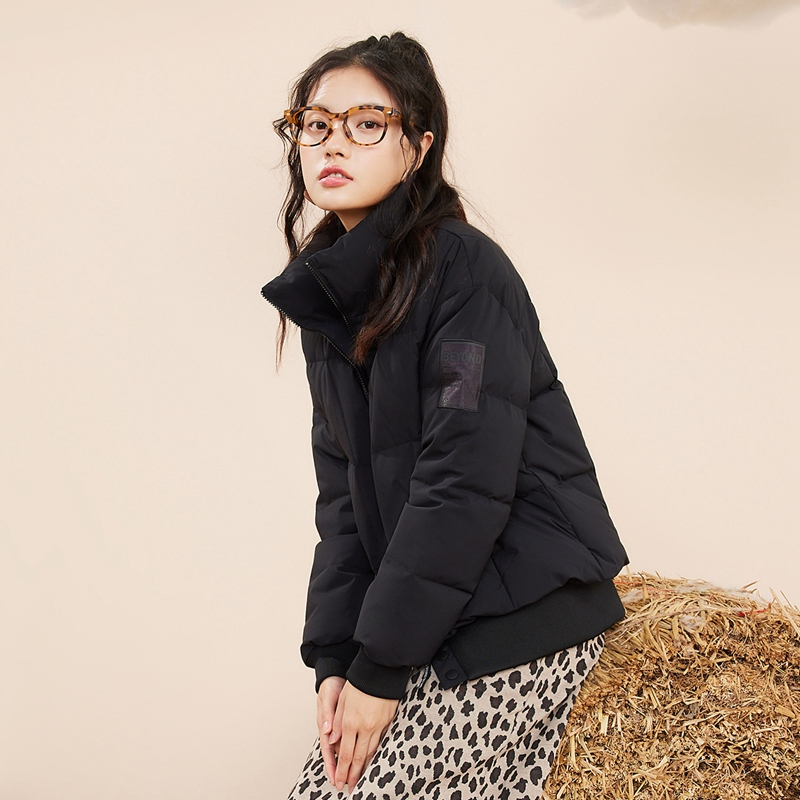 361运动羽绒服女新款短款加厚立领羽绒服保暖羽绒外套