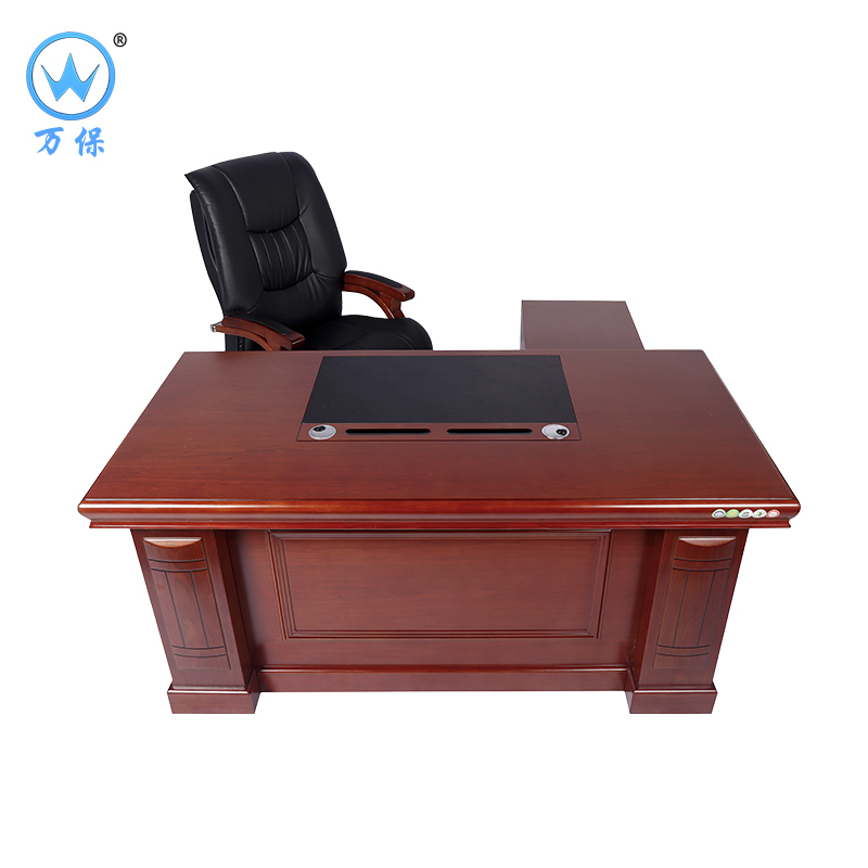 <万保>油漆办公桌 办公家具 现代中式 油漆办公台 油漆班台 油漆漆面职员桌