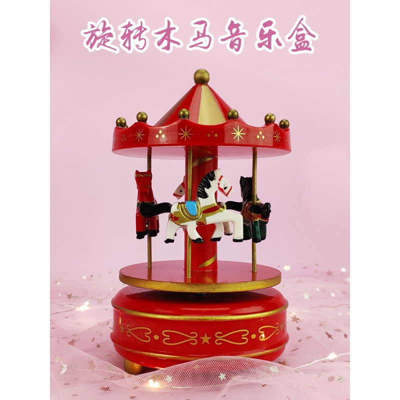 旋转木马八音盒水晶球音乐盒新年生日小女生儿童女孩公主实用 三维工匠 水晶球086B手动旋转+音乐大号