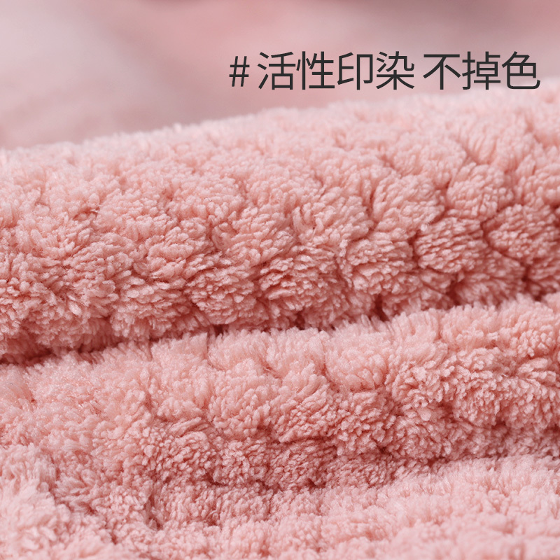 女可爱吸水擦头发速干帽子韩国加厚干发巾网红款超吸水 三维工匠 烟粉+卡其/萌鼠系列(单条仅8.9元)