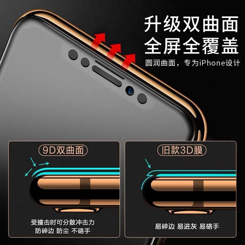 苹果11钢化膜6s/7/8/plus游戏磨砂iphonexs/xr/xsmax全屏玻璃磨砂