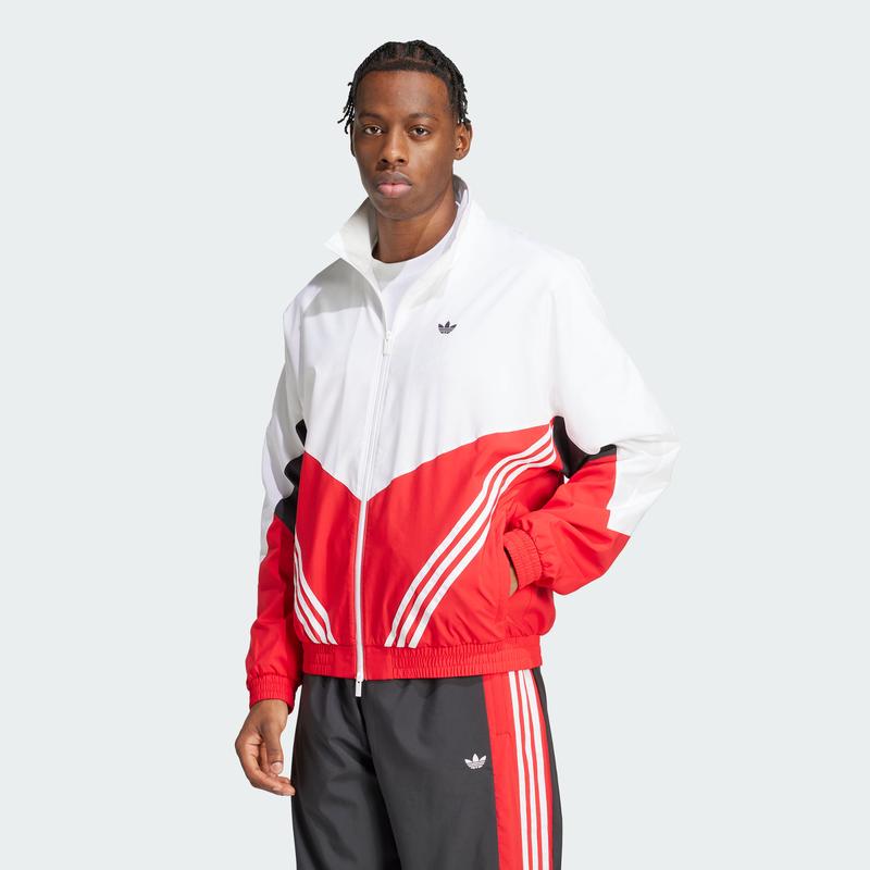 阿迪达斯(adidas)男款运动夹克轻薄防风透气跑步训练户外休闲套装高清大图