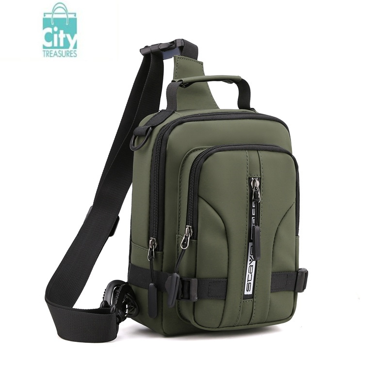 bangdou男士多胸包防水时尚休闲单肩斜挎包新款ins潮流太空布小背包