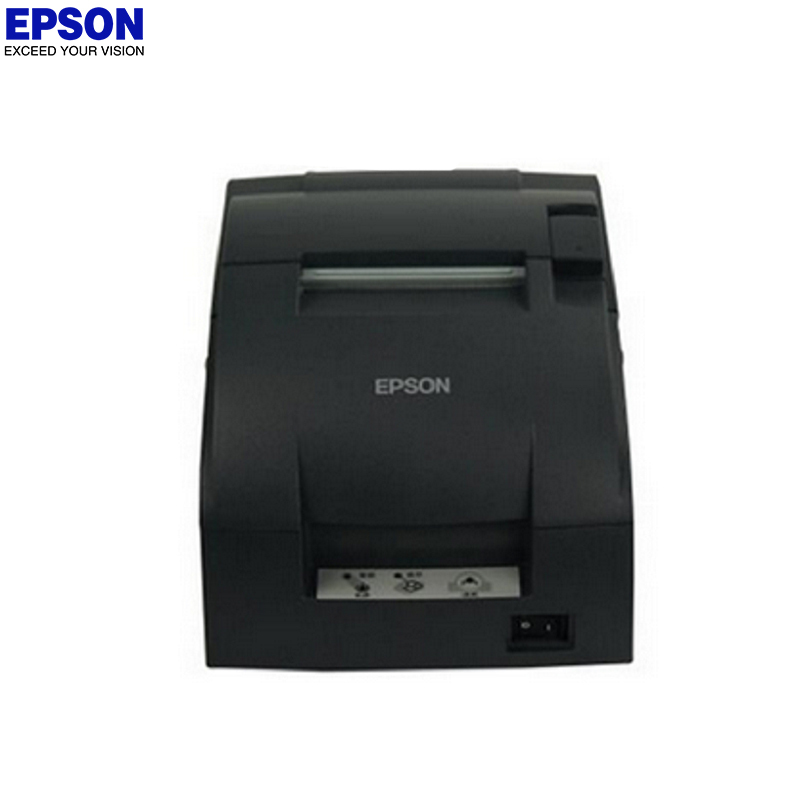 爱普生(EPSON)TM-U220PB 针式打印机76MM小票打印机 卷式发票打印机 带切刀 黑色(网口)官方标配
