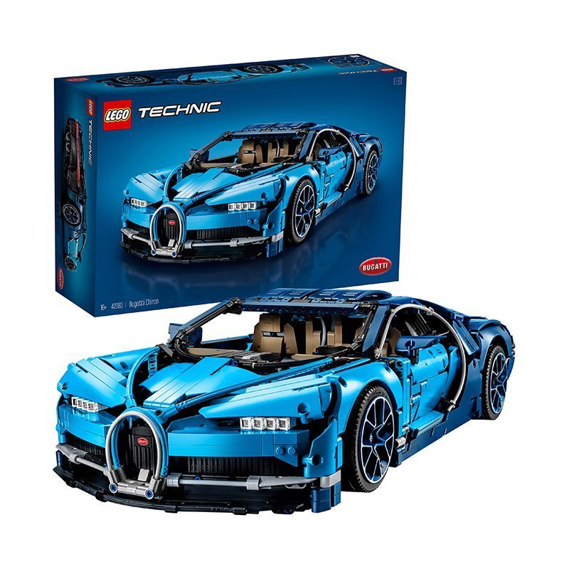 LEGO乐高Technic机械系列42083布加迪Chiron3599粒16岁+拼插积木玩具[2021年底绝版]