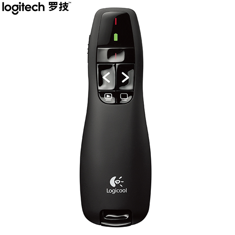 罗技(Logitech) R400 黑色无线演示笔(激光笔) 无线投影仪遥控笔 单支价格