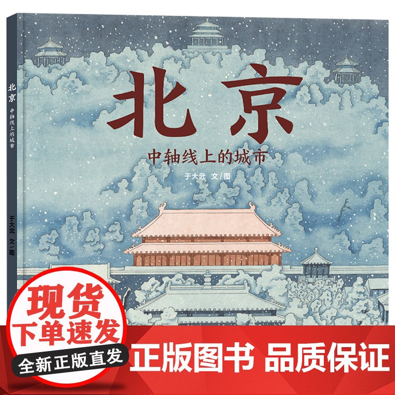北京中轴线上的城市硬壳精装北京城历史文化的另种风貌认知北京城图画书蒲蒲兰原创绘本正版童书高清大图