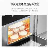 欧尼尔 集成灶 侧吸式环保灶自动清洗抽油烟机灶具消毒柜蒸箱烤箱二合一LX11-750mm单电机蒸烤消款 液化气