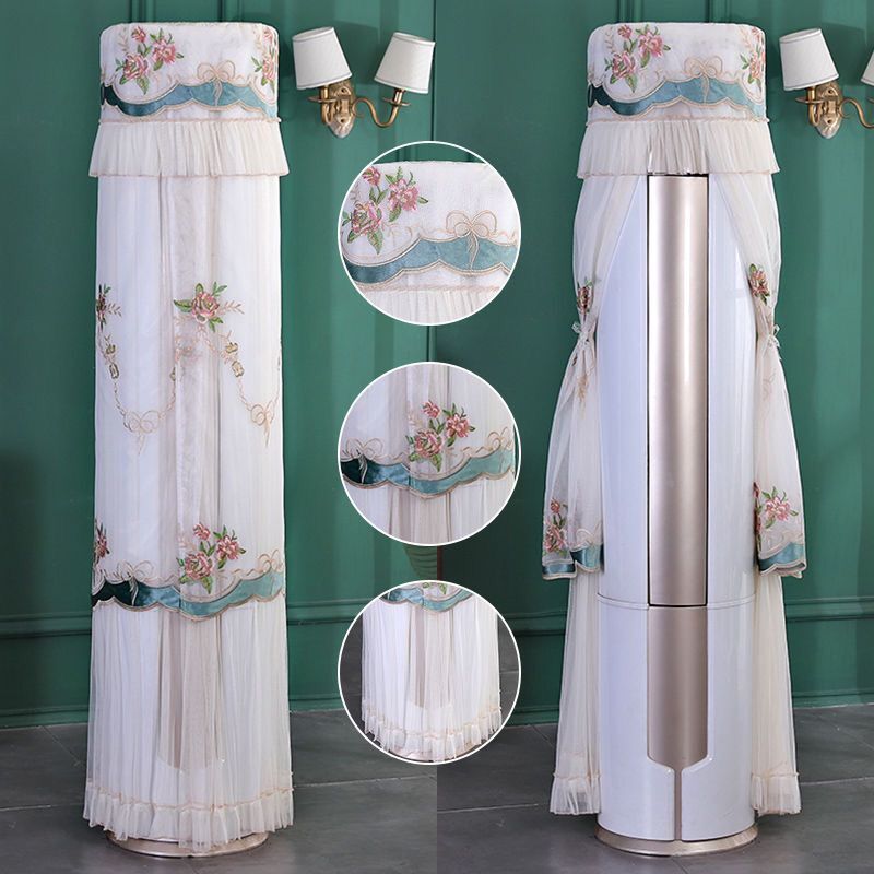 美的圆形空调罩立式圆柜机罩圆柱形空调防尘罩开机不取柜机空调罩