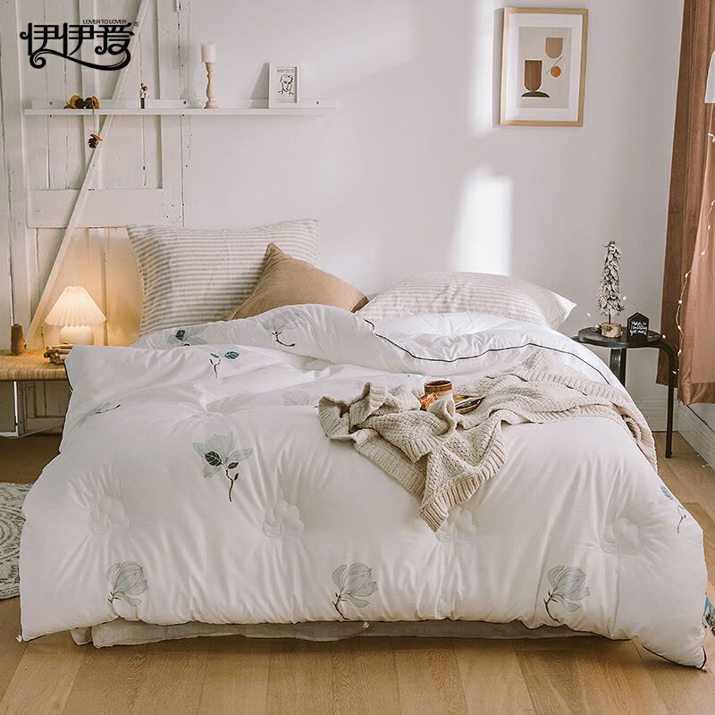 伊伊爱Z01900015全棉斜纹棉花冬被秋冬 保暖被6斤200*230cm(单位:条)粉图片