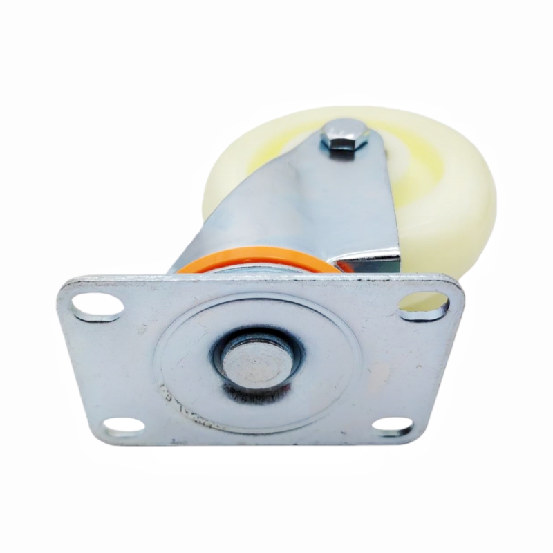 合予成尼龙轮4寸脚轮万向轮轮子滑轮手推车板车承重定向轮转向轮高清大图