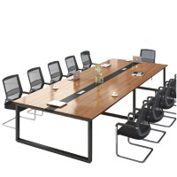 办公家具 会议桌长桌简约现代会议室培训洽谈长条办公桌3.5米*1.4米会议桌