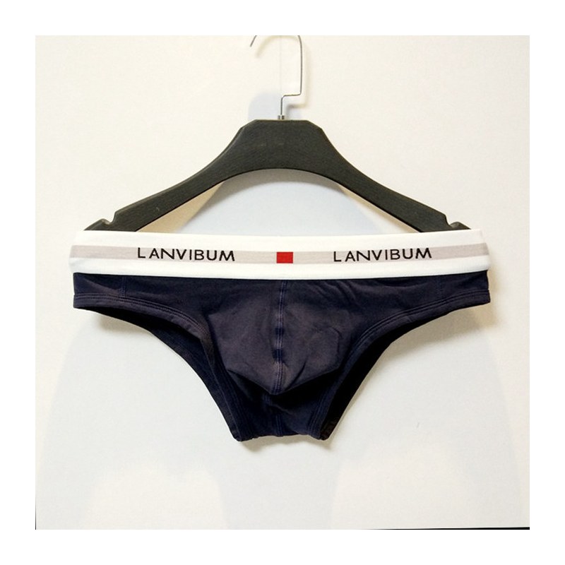 可莉允新款男士性感低腰色棉柔软青年大囊袋u凸三角裤内裤男内裤