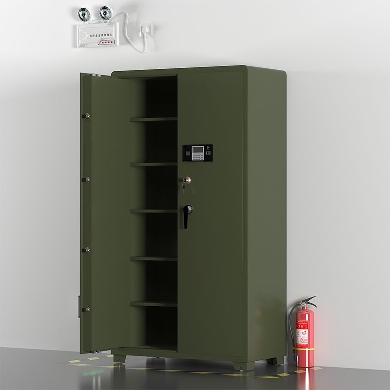 臻远ZY-QXG-010 管制器械存放柜加厚密码锁铁皮柜绿色 1000*500*1800高清大图
