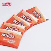 500g Mings铭氏方形黄糖包5g*100包金黄赤砂糖咖啡糖奶茶糖包咖啡伴侣