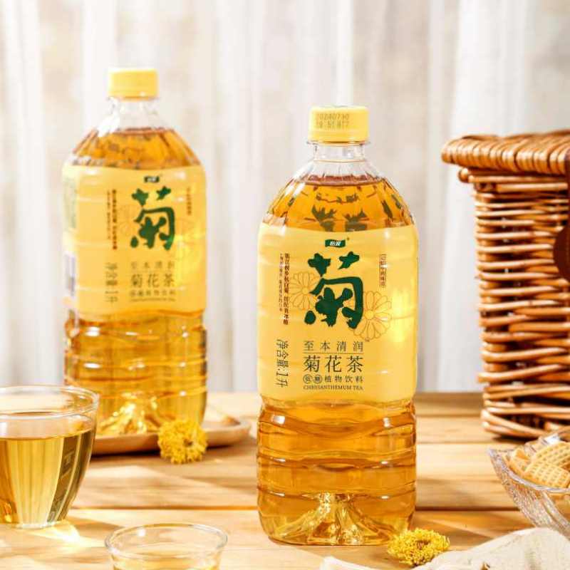 怡宝菊花茶柠檬茶混合装1L*6瓶至本清润植物饮料夏日清凉解腻饮品高清大图