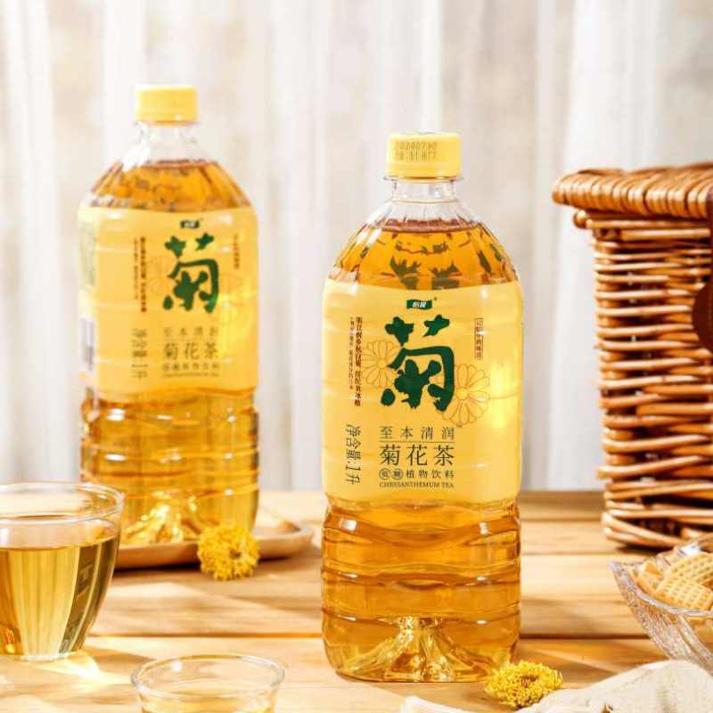 怡宝菊花茶柠檬茶混合装1L*6瓶至本清润植物饮料夏日清凉解腻饮品