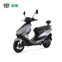 新款绿源电动摩托车成人男女电瓶车MNP60V双人踏板助力代步电动车