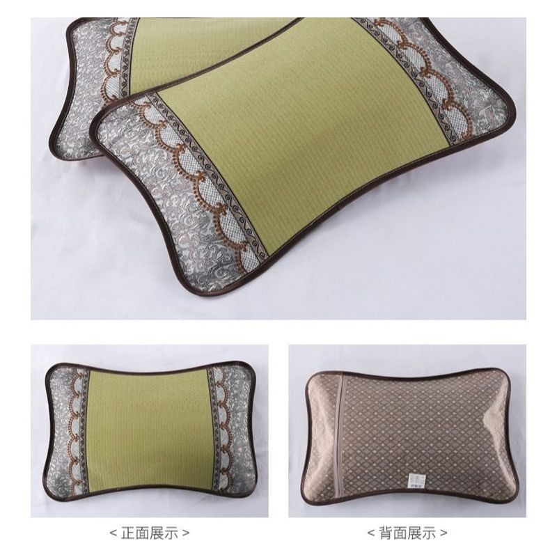 夏凉枕头竹凉枕凉席枕麻将枕藤枕花草护颈枕凉爽成人枕头夏天枕头n2