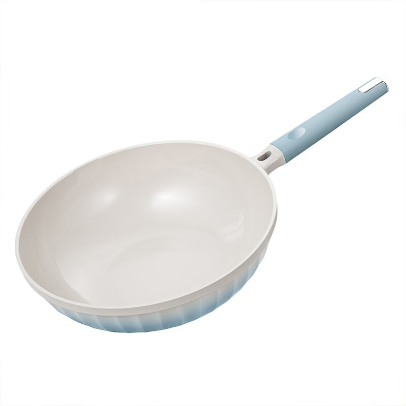 德铂炒锅32cm0涂层钛合金煎锅埃菲尔DEP-DS417