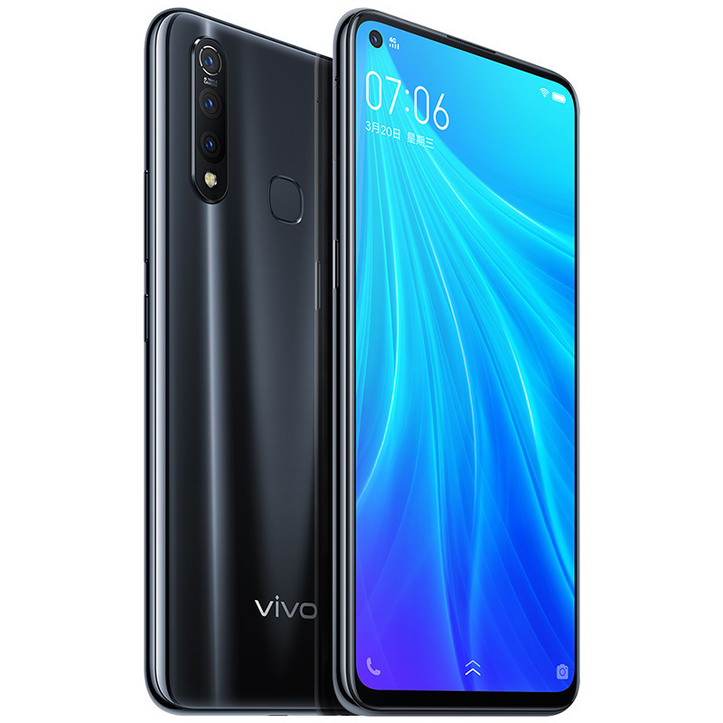 vivo Z5X 升级版 幻影黑 6+128 712处理器 极点屏手机 5000mAh大电池 三摄拍照手机全网通4G手机