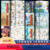 [全套6册思维导图]四大名著+山海经+古诗词+唐诗+中国帝王+环游世界 [正版]四大名著原著思维导图小学生版人物关系图水