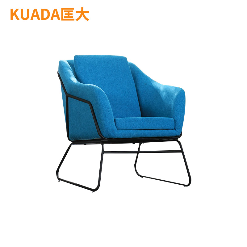 匡大 办公家具休闲椅洽谈区布艺沙发椅 KDXXY-JSD05高清大图