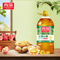 西瑞天然小榨菜籽油5L/桶 非转基因家用大桶油 天然植物油压榨