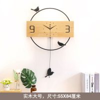 北欧钟表挂钟客厅创意现纳丽雅代简约大气个性艺术家用时尚轻奢时钟挂墙 大号-质保10年 20英寸以上