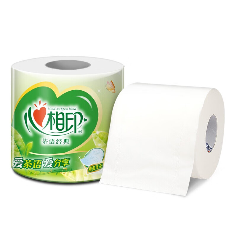 心相印 卷纸茶语系列 卷筒纸BT2610 卫生纸巾4层*200g*27卷/箱 整箱销售高清大图