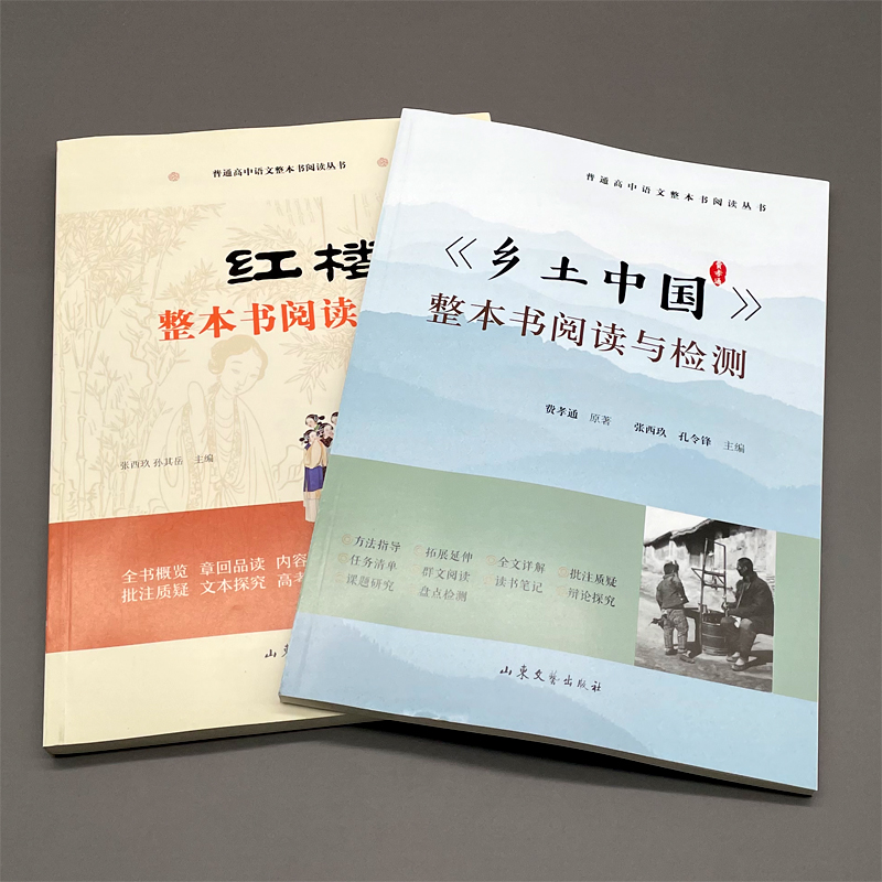 红楼梦+乡土中国2册-整本书阅读与检测 初中通用 [正版]红楼梦+乡土中国整本书阅读与检测.22年全国甲卷高考作文题 .高清大图