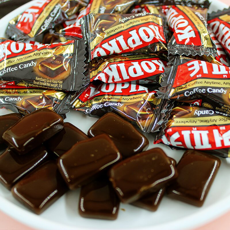 印尼进口kopiko可比可咖啡糖150g特浓原味咖啡味提神零