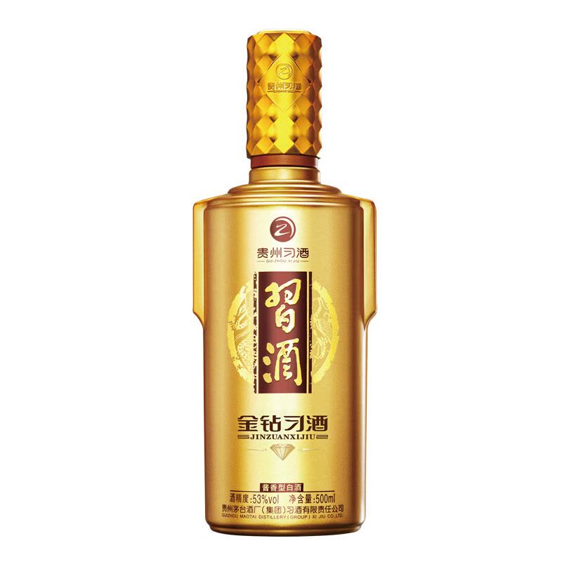 习酒金质钻石版500ml *6瓶整箱53度酱香型白酒習酒(XI LIQUOR)【价格