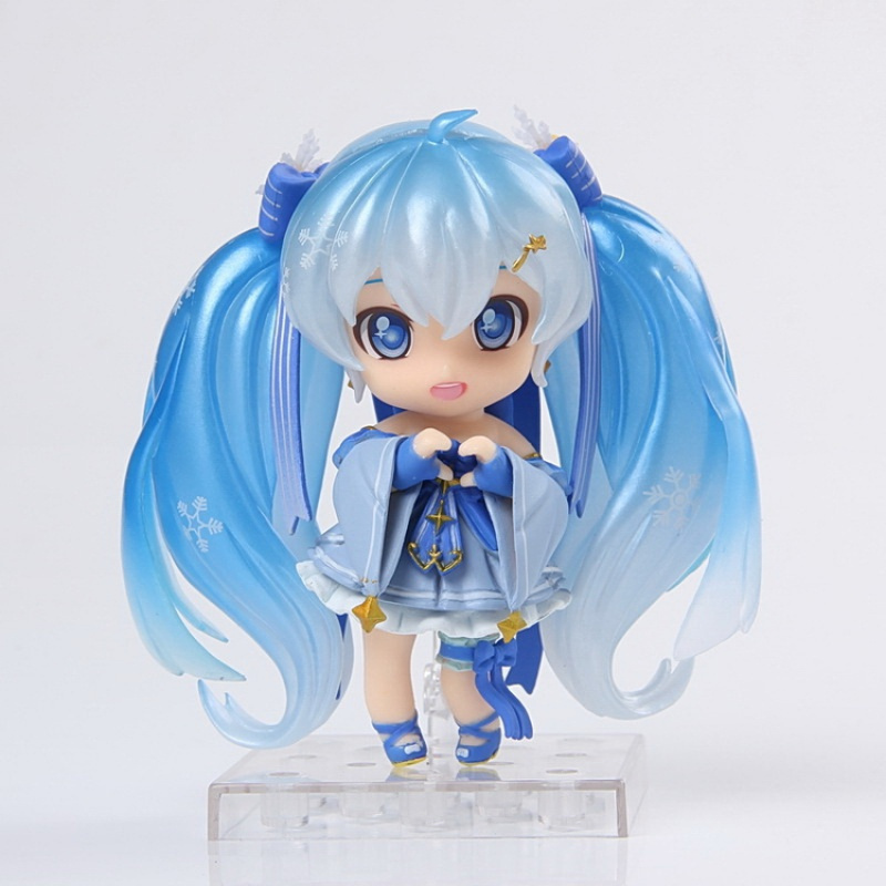 2017 EX-037 美少女星空雪音未来 关节可动换脸手办模型 眨眼雪音高约10cm 国产手办